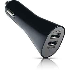 AT&T 3.4A Black Dual USB Car Charger, CC34