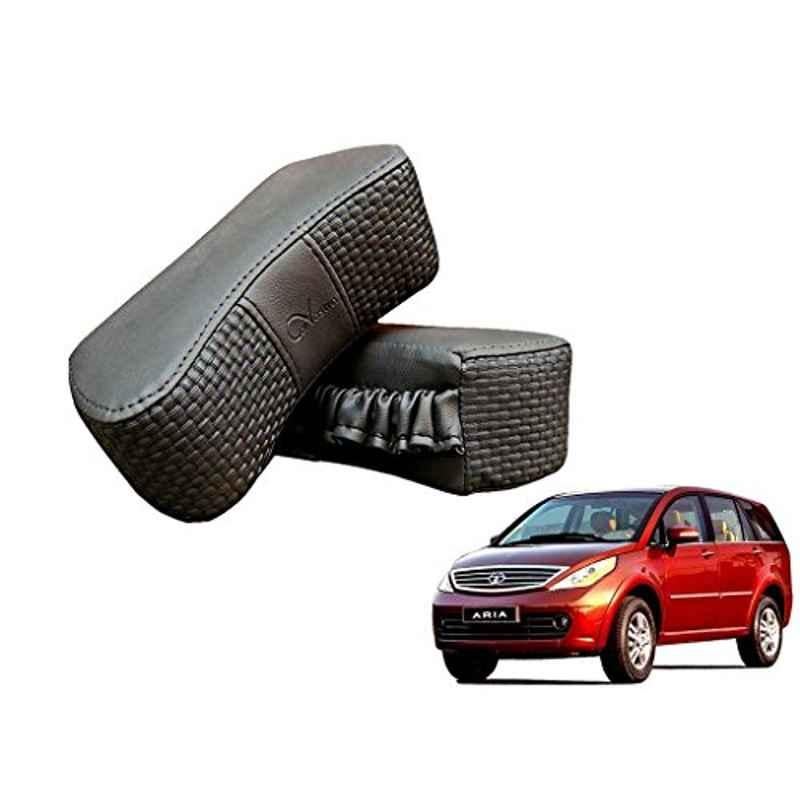 Kozdiko 2 Pcs Memory Foam Grey Luxurious Neck Rest Cushion Pillow Set for Tata Aria