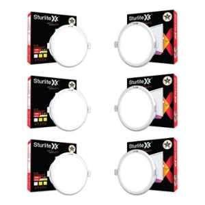 Sturlite Dex 15W 1500lm Cool White 3 in 1 Round LED Downlight (Pack of 6)