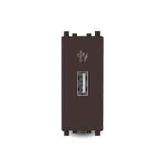 Schneider Electric Zencelo 2.1A 1 Module Dark Grey USB Charger, IN8431USB_BZ (Pack of 10)