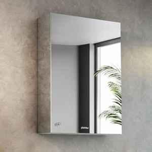 Plantex 14x20 inch Stainless Steel Silver Chrome Finish Wall Mounted Bathroom Mirror Cabinet