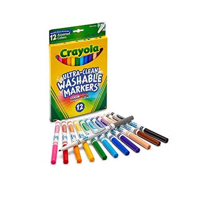 Crayola 12 Pcs Assorted Colour Marker Set, 58-7813