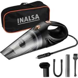 Inalsa CarWorx 110W 5kPa 2-in-1 Wet & Dry Black Handheld Mini Vacuum Cleaner with HEPA Filter