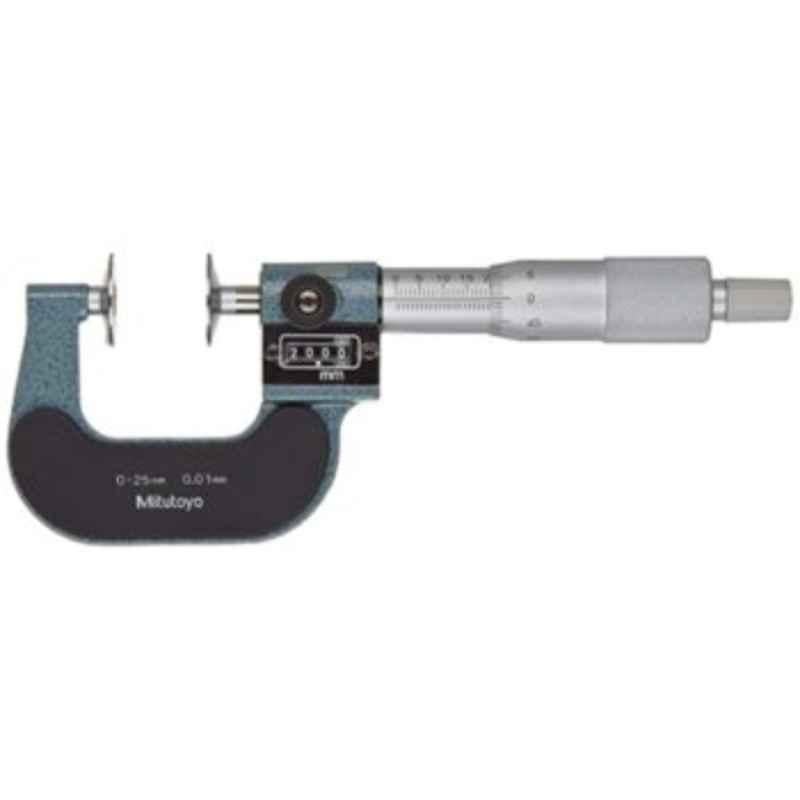 Mitutoyo 25-50mm Mechanical Counter Rotating Spindle Disk Micrometer, 223-102