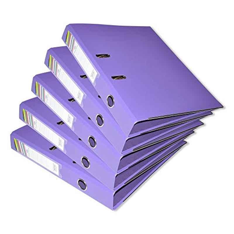 FIS 4cm F/S Violet Lever Arch File, FSBF4PVIOFN10 (Pack of 10)