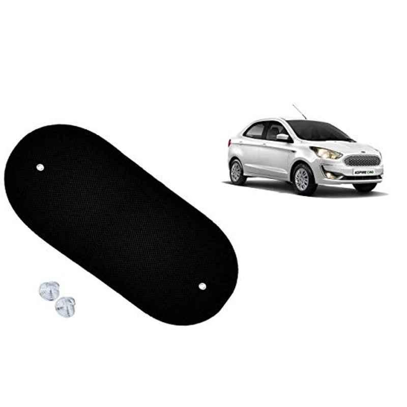 Auto Pearl Mesh Black Rear Window Sunshade Car Curtain for Ford Figo Aspire 2019