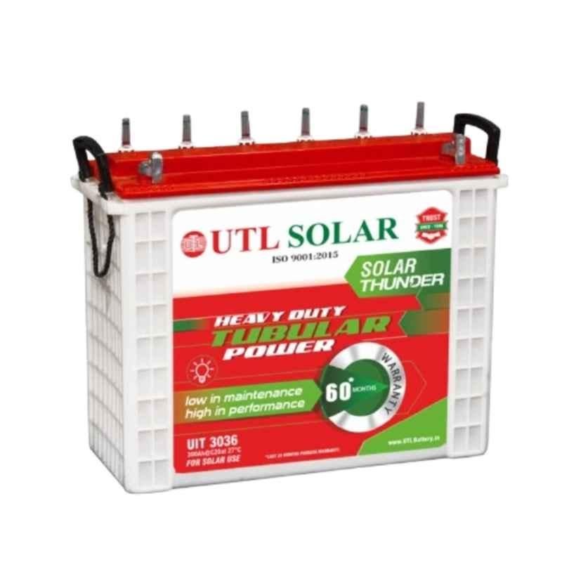 UTL UIT3036 300Ah 12V Heavy Duty Tubular Solar Battery, UIT-3036-A-XB