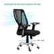 Da Urban Janus Black Medium Back Revolving Office Chair