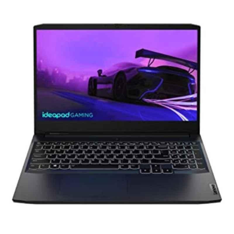 Lenovo IdeaPad Gaming 3 Black Laptop with 11th Gen Intel i5-11300H/16GB/512GB SSD/Win 11 & 15.6 inch FHD IPS Display, 82K100GTAX