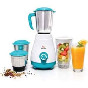 Zokasa Spicy Pro 750W ABS White & Blue Juicer Mixer Grinder with 4 Jar