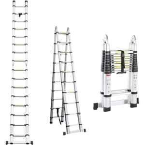Okasta 20 Step Aluminium Portable & Compact Telescopic A Type Ladder