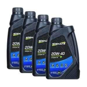 Signate 20W-40 900ml High Performance Engine Oil for All 4 Stroke Bikes (Pack of 4)