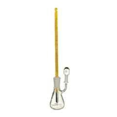 ABGIL 50ml Borosilicate Glass Specific Gravity Pycnometer Bottle with Thermometer, Joint: B-10, ABG885