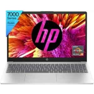 HP 7L033PA Natural Silver Laptop with Ryzen 5-7520U/8GB LPDDR5/512GB SSD/AMD Radeon Integrated Graphics, Windows 11, Built-in Alexa & 15.6 inch FHD Display, 15-FC0029AU