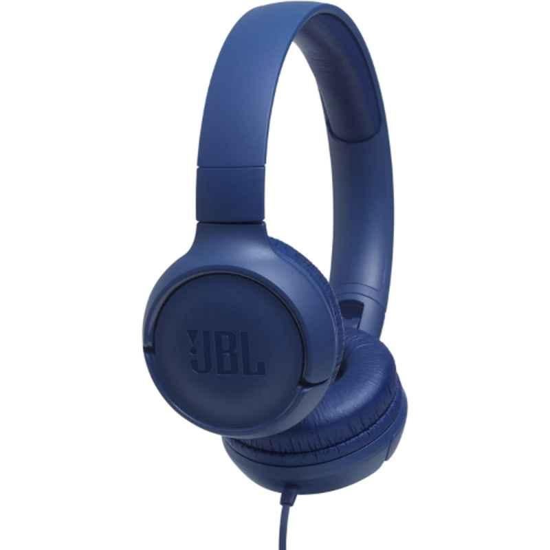 JBL 32mm Blue Wired On Ear Headphone, JBL-TUNE500HDPHNS-BLUE