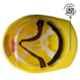 Allen Cooper Yellow Polymer Ratchet Type Safety Helmet with Chin Strap, SH722-Y (Pack of 5)