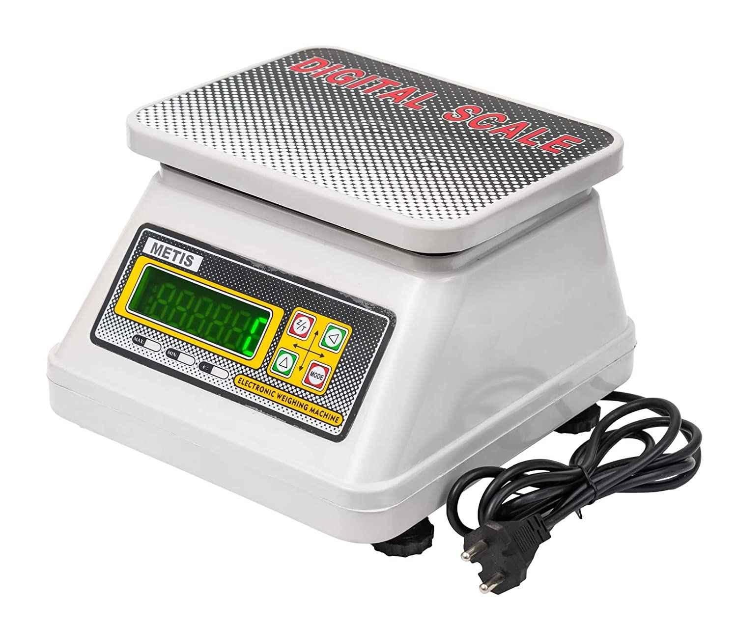 Metis Electronic Weighing Scale, Capacity 20 kg : : Home & Kitchen