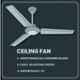 Bajaj Maxima 66W Brown Ceiling Fan, Sweep: 600 mm, 250275