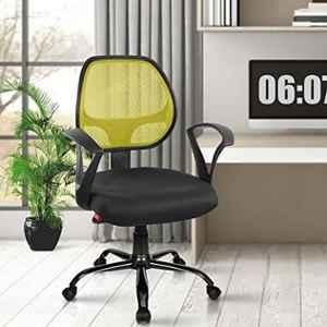 Rose Hippo Mesh Green Medium Back Revolving Ergonomic Office Chair