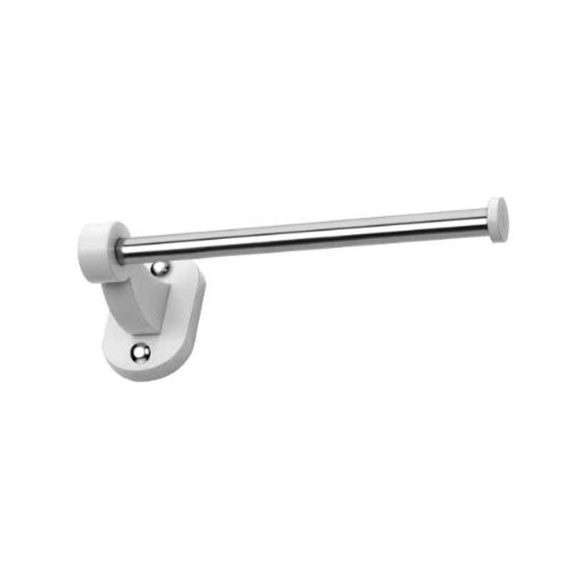 Axtry 8 inch Wall Mounted Acrylic White Towel Rod