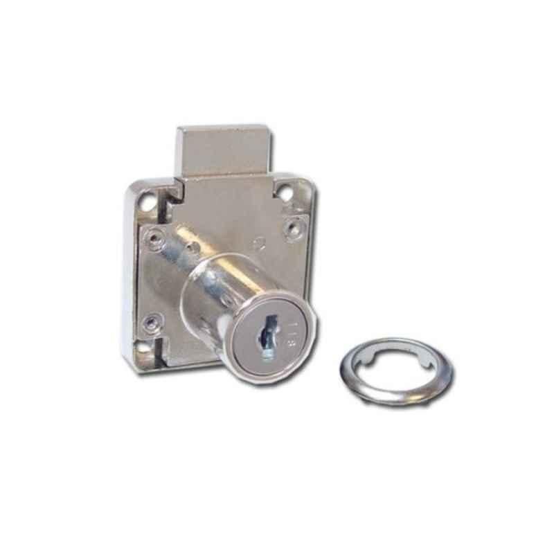 Armstrong 22mm Nickel Plated Silver Zinc Alloy Drawer Lock, 507-11