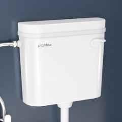 Plantex Flush Tank for Toilet/Single Flushing Cistern for Bathroom with 10 Litre Water Capacity/Polypropylene Toilet Flush Tank Classic, White