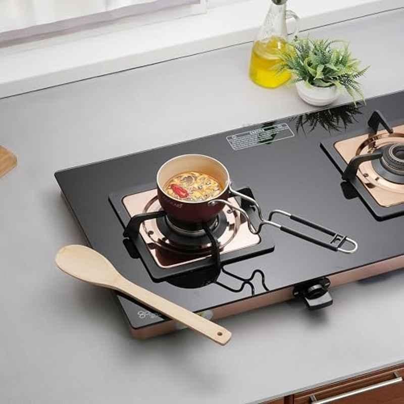 Cookaid Neo 0.4 Litre 11cm Aluminium Metallic Cherry Non Stick PTFE Coated Tadka Pan, CKD-NS-TP10-15