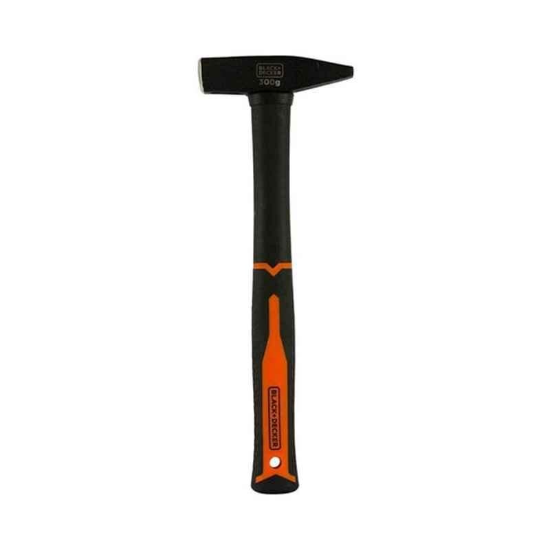 Black & Decker 300g Fiberglass Black & Orange Hammer, BDHT51394