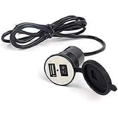 Meenu Arts Motorcycle Bike Mobile Phone USB Charger (12v) Waterproof Universal for All Scooter