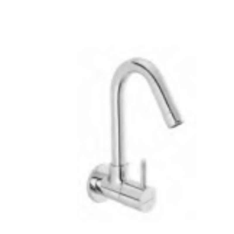 Somany Florence Brass Chrome Finish Sink Tap with Swinging Spout, 272210190131