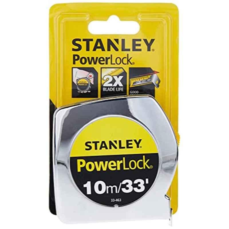 Stanley Powerlock 10m Stainless Steel Measuring Tape, STHT33463-8