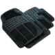 Love4ride 4 Pcs Black Rubber Car Floor Mat Set for Tata Aria