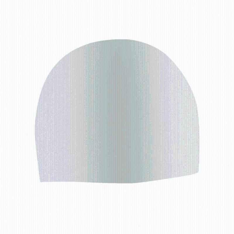 Matrica Pure Silicone Grey Waterproof Odor Free Quick Drying Swimming Cap, Size: Free