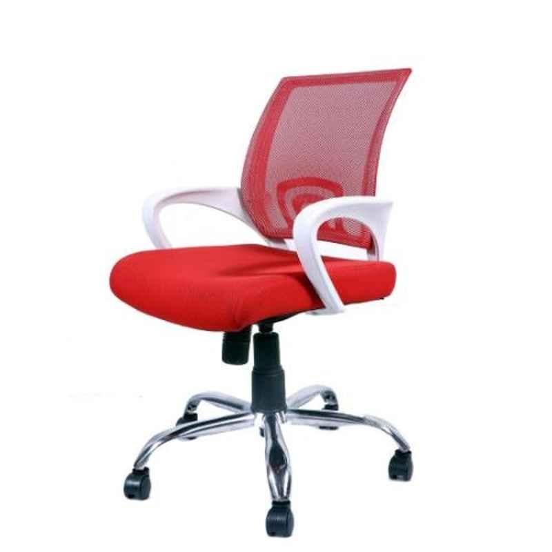 Evok Swing Netted Fabric Red Ergonomic Office Chair, FFOFOCMNMTRD11594M