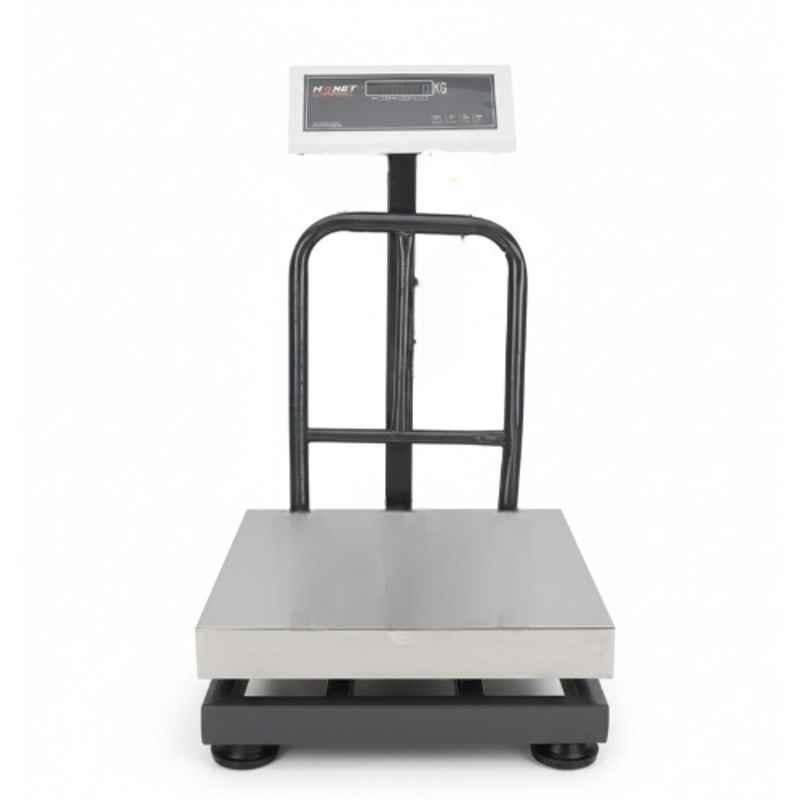 Monet 16x16 inch 100kg Stainless Steel Platform Weighing Scale with Dual Display & 2 Days Battery Backup