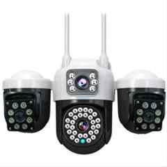 Cybernautt K6B 4MP+4MP+4MP 4G Sim Security Camera with Dual-Light Full Colour Night Vision & 2 Way Audio