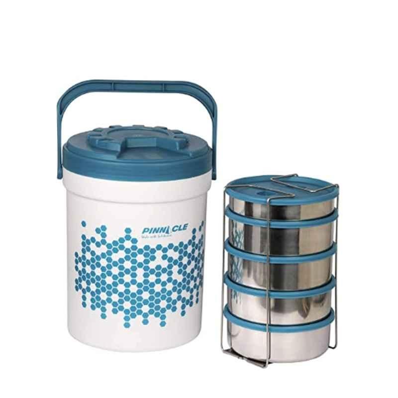 Buy Trueware Office Plus 2+1 Sky Stainless Steel Lunch Box Blue Container  Set Online At Best Price On Moglix