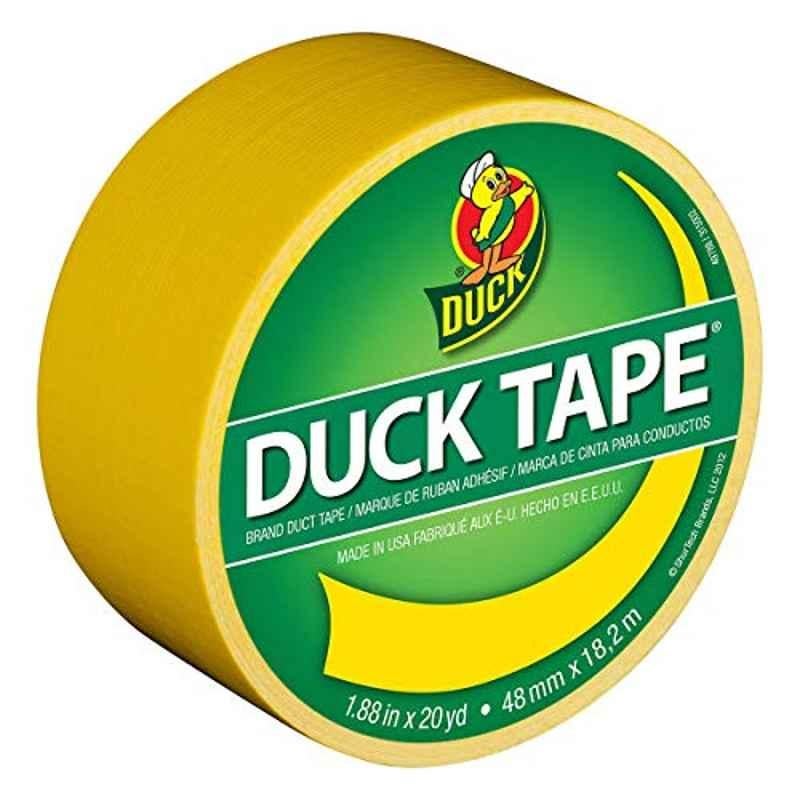 Duck 1304966 1.88 inchx20Yd Yellow Vinyl, Plastic & Cotton Duct Tape