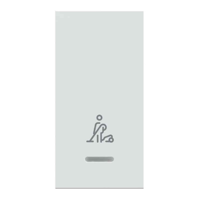 Schneider Electric Unica Pure Plus 6A 1 Module White Switch with Make my Room Symbol & LED Indicator, UNFMMR1M_WE