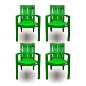 RW Rest Well Kingdom 4 Pcs Green Plastic Chair Set