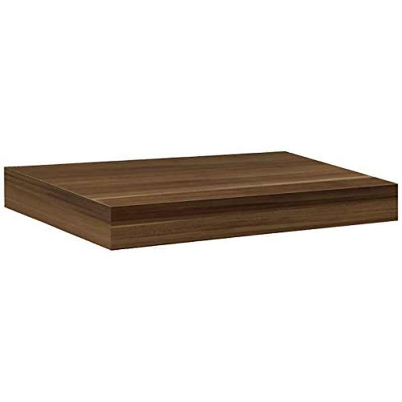 Dolle 17.5x10x2 inch Wood Walnut Rectangular Floating Shelf, 20815