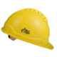 Allen Cooper Yellow Polymer Ratchet Type Safety Helmet with Chin Strap, SH722-Y (Pack of 5)