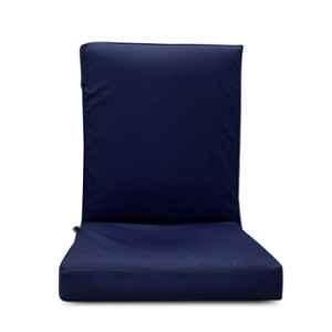 Kawachi Dark Blue Multi Angle Folding Adjustable Recliner Backrest Floor Chair for Relaxation, Meditation & Yoga Chair, i116