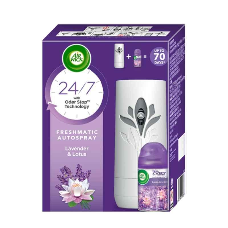 Buy Airwick 250ml (Case of 6) Lavender & Lotus Freshmatic Automatic Air  Freshener Refill & Machine, 3051862 Online At Best Price On Moglix
