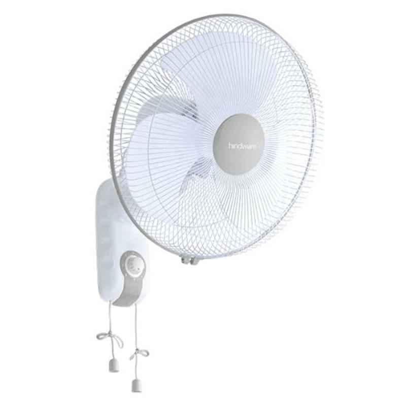 Hindware Bliss 60W White & Grey Wall Fan, 519472, Sweep: 400 mm