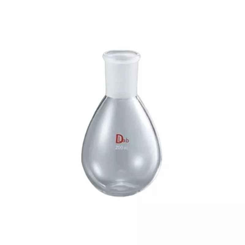Lab Plus Common Sliding Flat Bottom Eggplant Shaped Flask 300ml Borosilicate Glass-1, LP-1993-picture-39