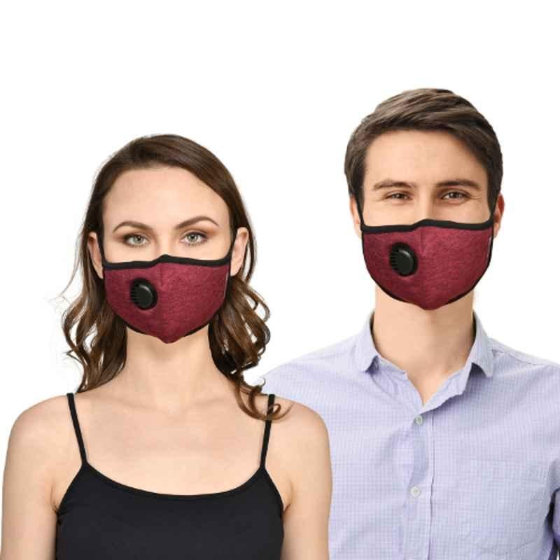 Strauss 16x12x1.5cm Large Red Unisex Anti-Bacterial Vent Protection Mask, ST-2273