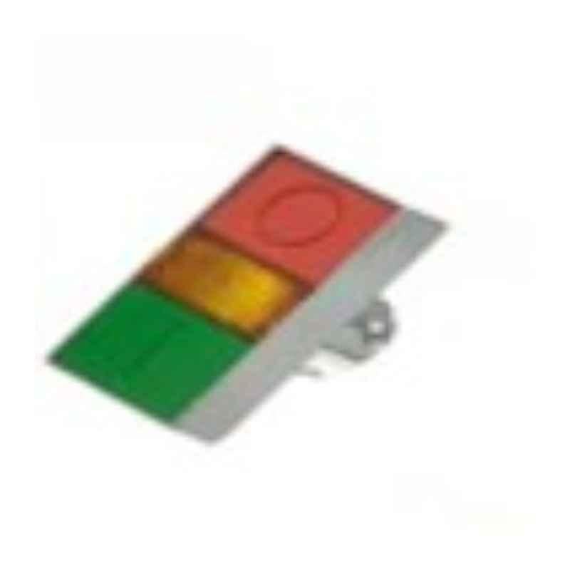 Vaishno 22.5mm Metal Red & Green Lum Twin Push Button, 2XVADBLSTR