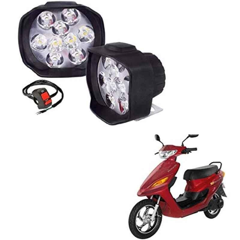 Kozdiko 2 Pcs Sheen 9 LED 6000k Cree LED Transformer Bumble Bee Style LED Fog Light Set for Indus Electron ER 7