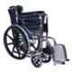 Karma Fighter C Mag Metal Chrome Plated Manual Foldable Wheel Chair, 113-00001